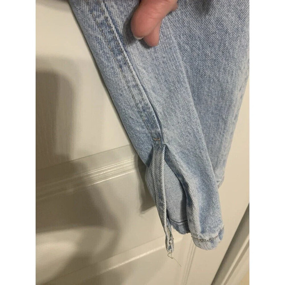 Zara Mom Fit High Rise Spit Hem Jeans Size 4 Tall (30x32) N20 - Picture 7 of 8